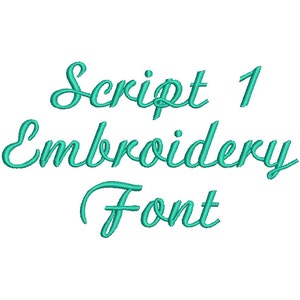 3 Size Embroidery Script Font Embroidery Designs, BX fonts Machine Embroidery Designs - 9 File Fomats