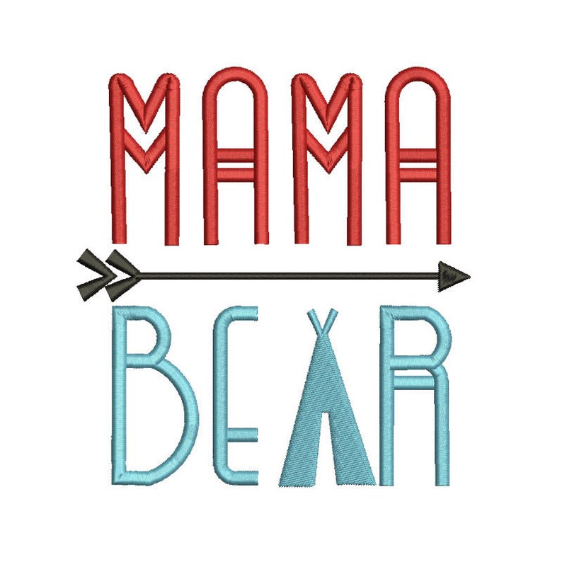3 size mama bear embroidery designs applique designs  etsy 3 size mama bear embroidery designs applique designs  etsy