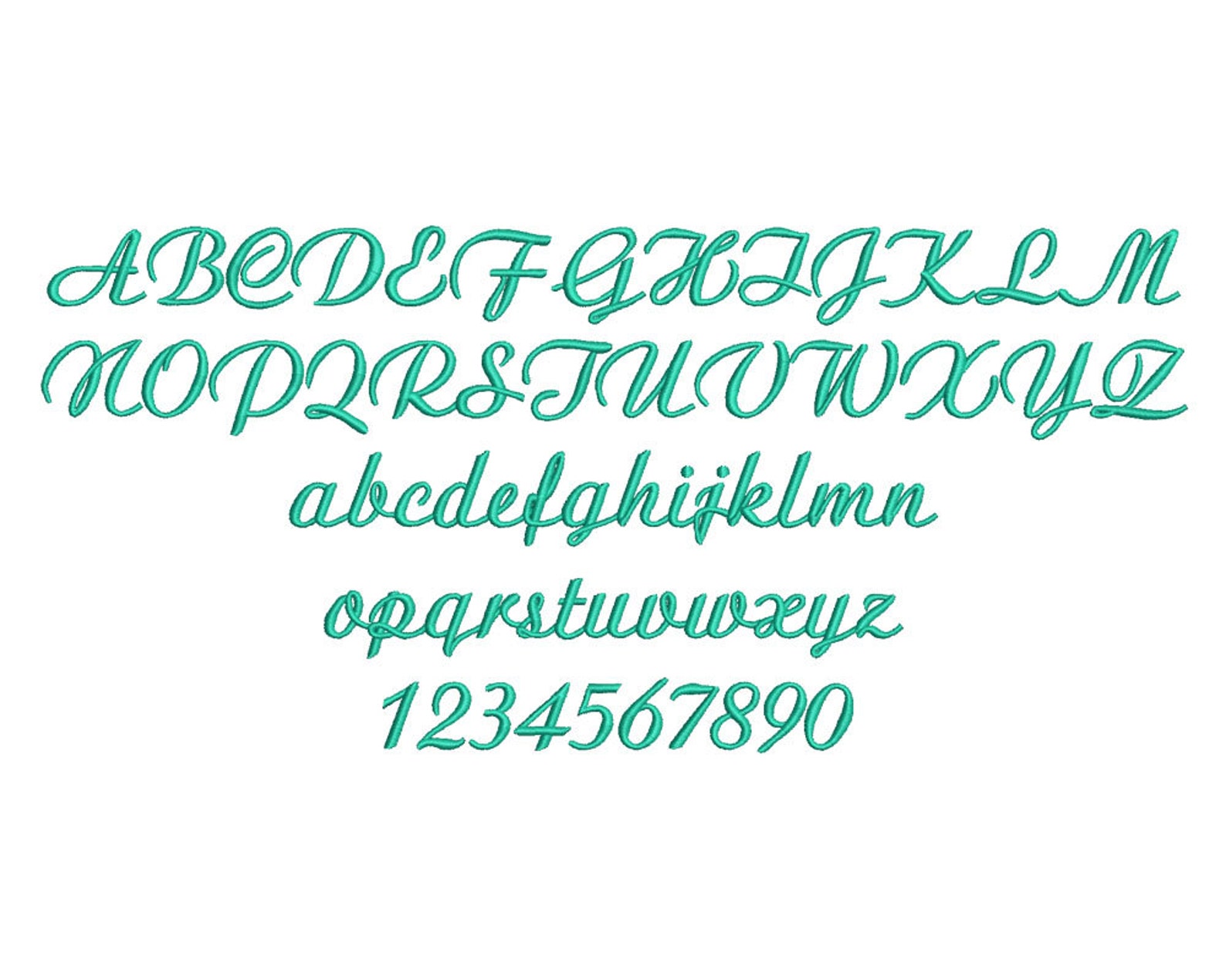 3 Size Embroidery Script Font Embroidery Designs BX Fonts - Etsy