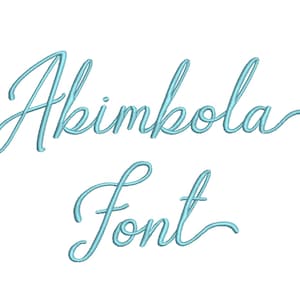 5 Size Abimbola Daisy Font Embroidery Designs, BX fonts Machine Embroidery Designs - 9 File Fomats Pes font