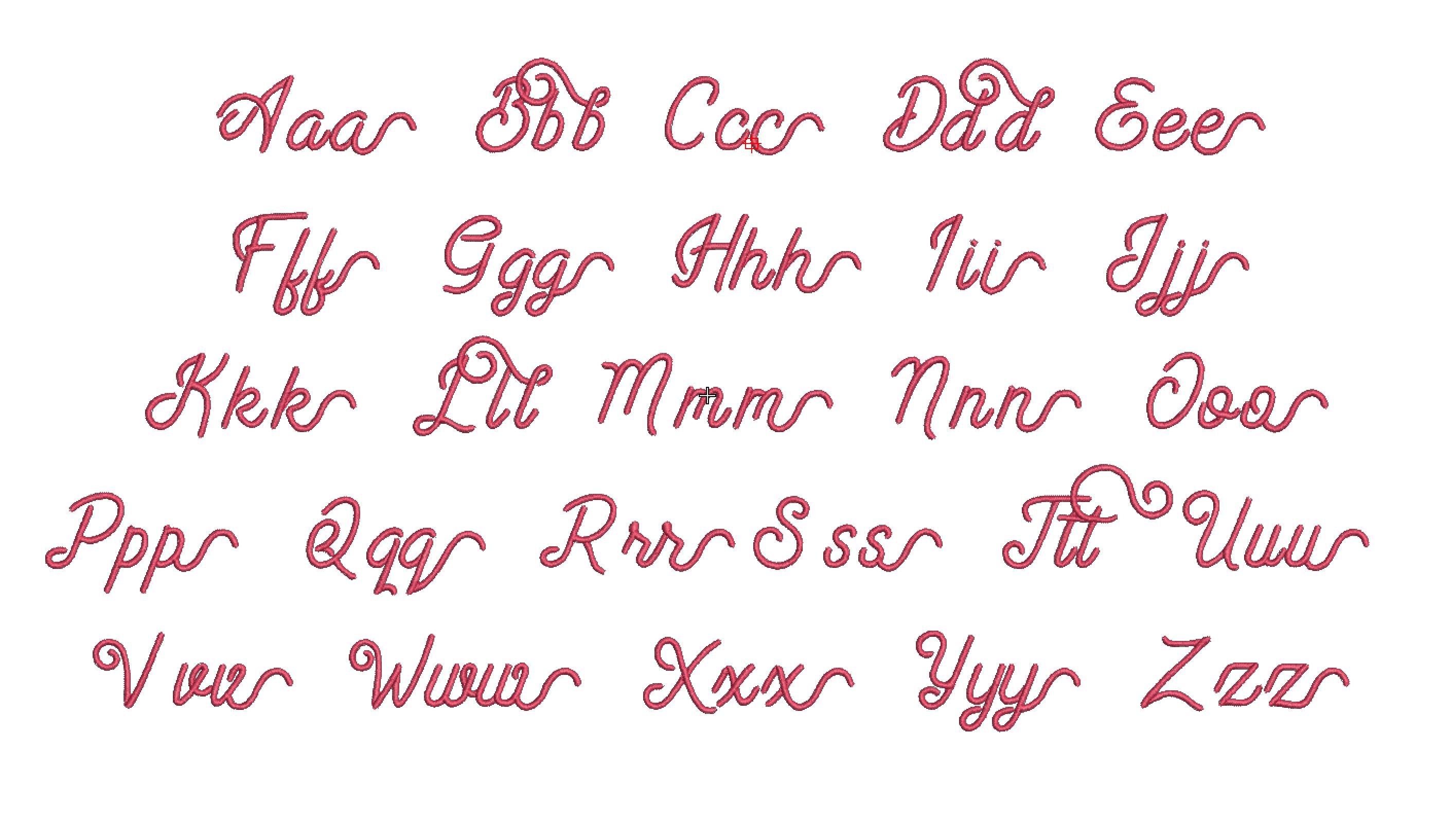 3 Size Alvand Font Set 2 Embroidery Designs, BX Fonts Machine ...