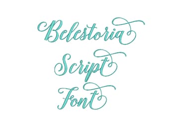 5 Size Belestoria Embroidery Font, BX fonts Machine Embroidery Designs Embroidery Fonts - 9 File Fomats monogram font embroidery