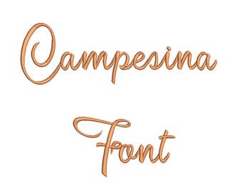 5 Size Campesina Embroidery Font,  BX font ,Pes font Machine Embroidery Designs Embroidery Fonts - 9 File Fomats monogram font