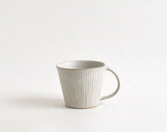 Shinogi Demitasse Cup (White) ; Koji Kitaoka (15005703-SW)