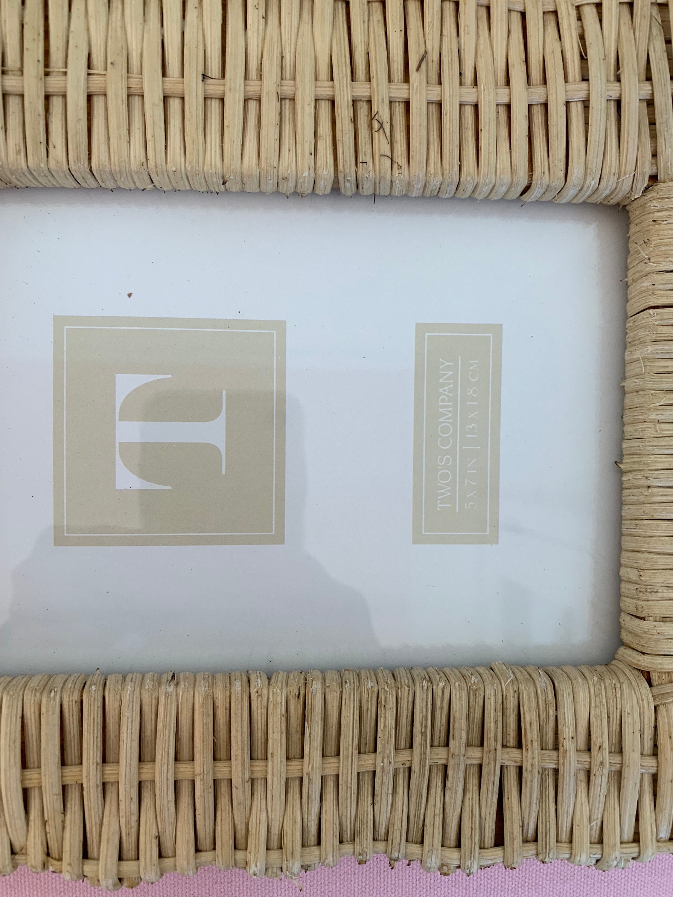 Twos Company 7x9” Scalloped Ratan Picture Frame - Etsy