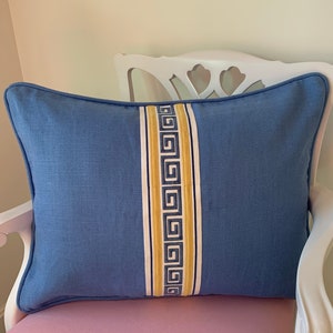 Thibaut Sunshine and Sky, Basic Blue Pillow Cover