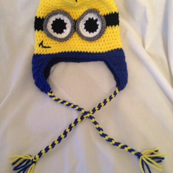 Minion Hat Crocheted All Sizes Available Handmade