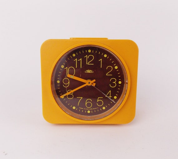 Vintage 1980s Alarm Clock PRIM Czechoslovakia Retro Old Desk Etsy