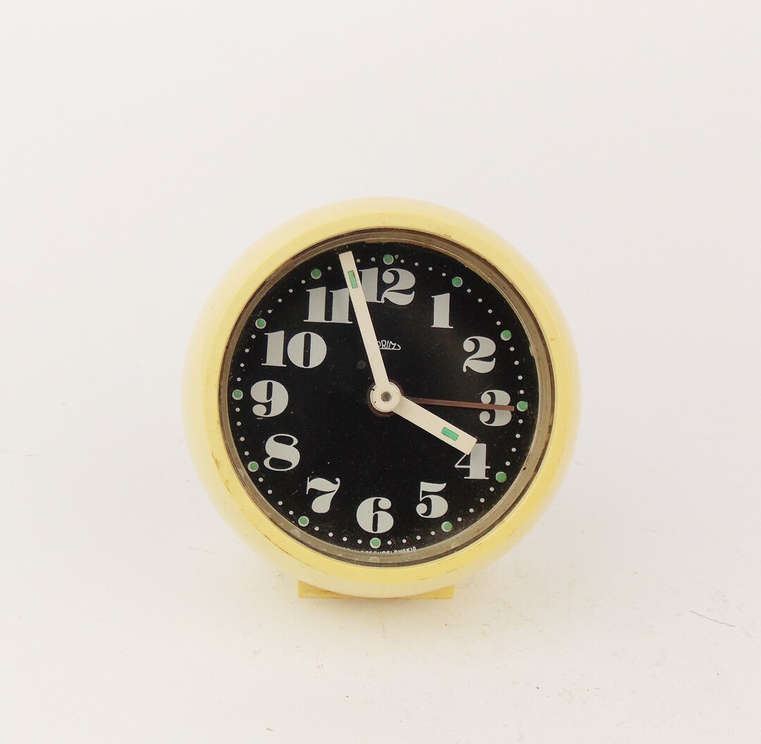 Vintage 1980s Alarm Clock PRIM Czechoslovakia Retro Old Desk Etsy