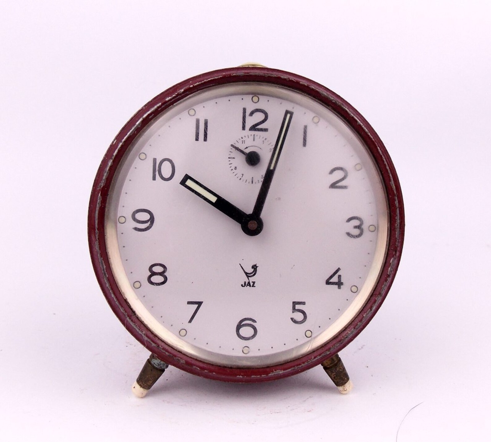 Vintage 1950s JAZ FRANCE Chrome Alarm Clock Retro Old Desk Etsy