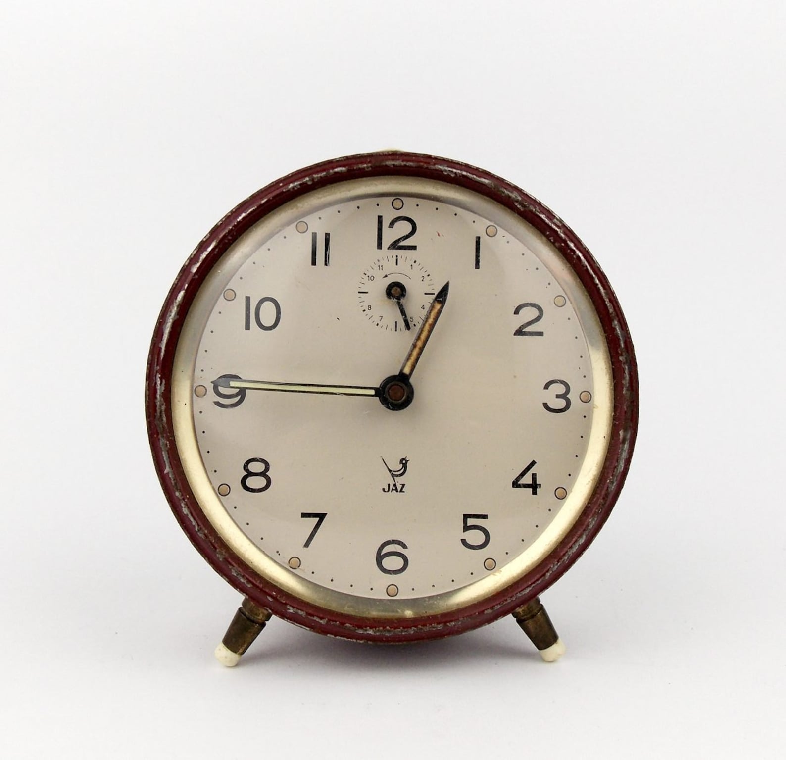 Vintage 1950s JAZ FRANCE Chrome Alarm Clock Retro Old Desk Etsy