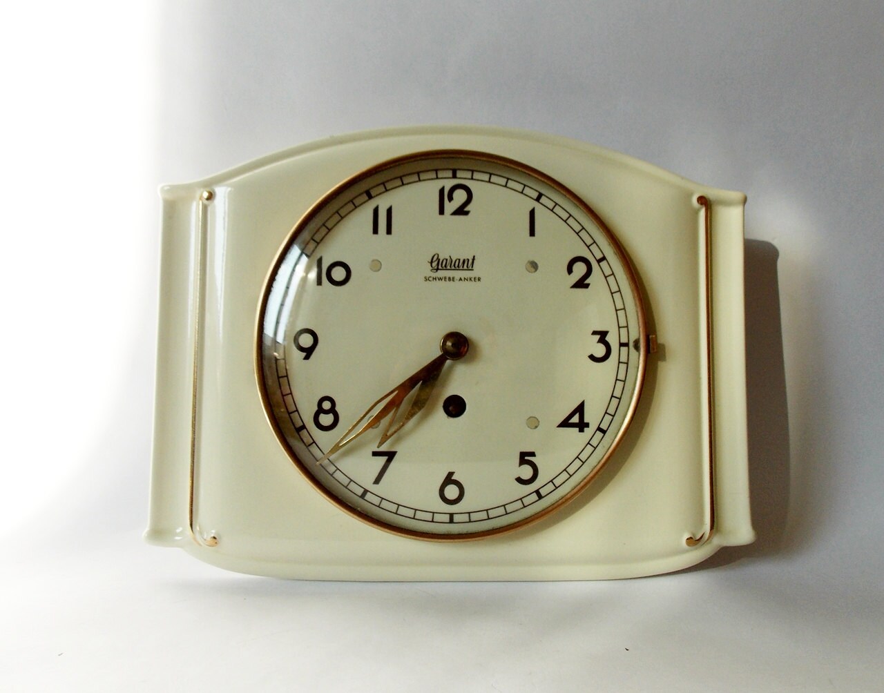 Vintage Art Deco Style 1940s Ceramic Kitchen Wall Clock GARANT - Etsy