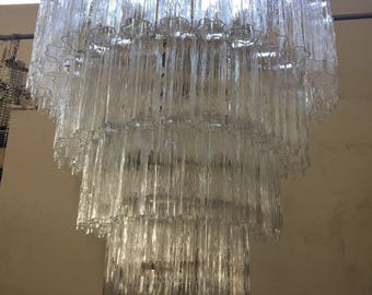 Chandelier murano glass tronchi like venini barovier mazzeg