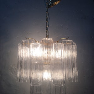 Chandelier murano glass tronchi like venini style