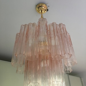 Chandelier murano glass tronchi like venini style