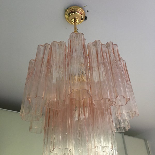 Chandelier murano glass tronchi like venini style