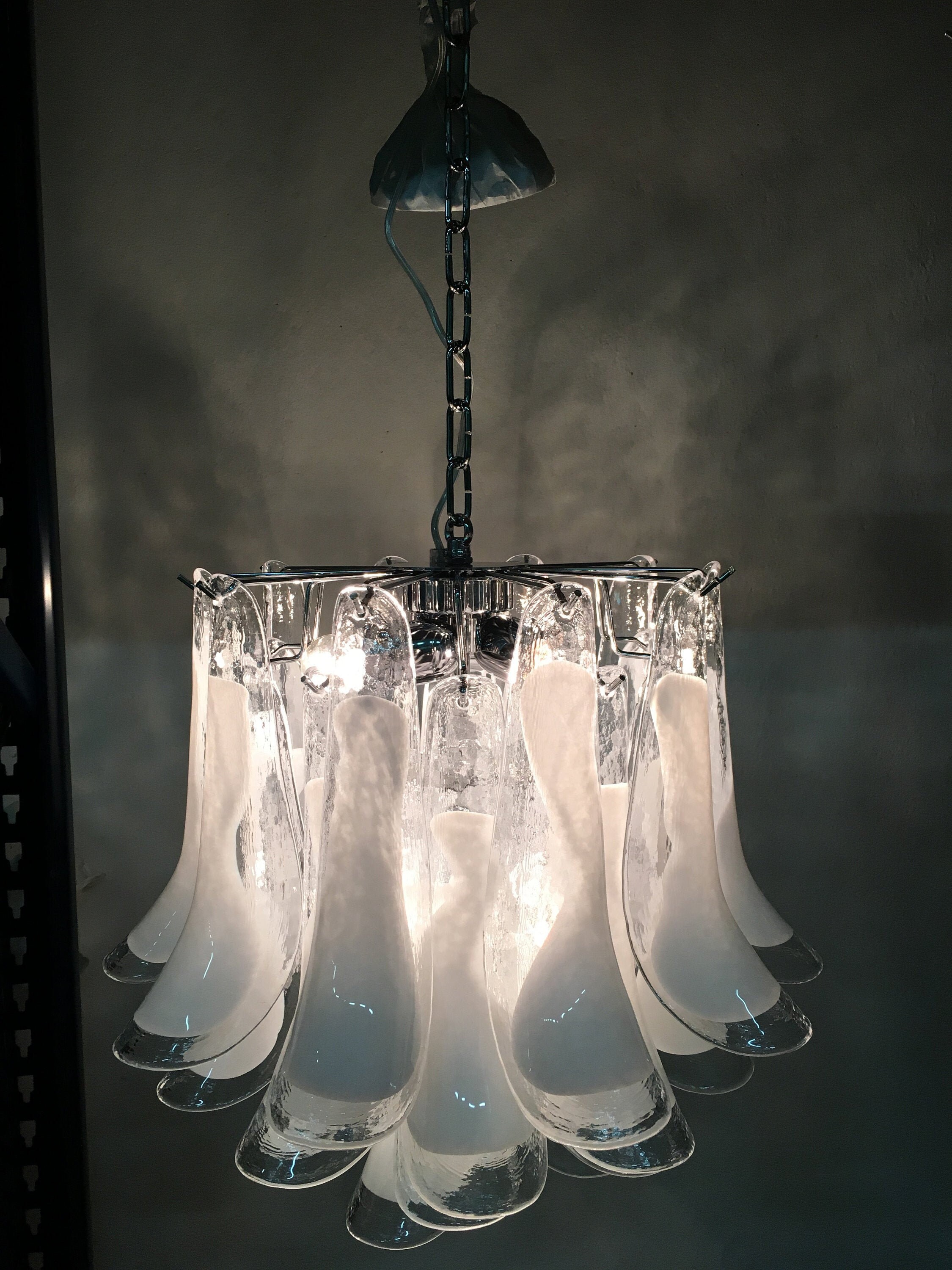 Candelabro cristal de murano selle como estilo venini Etsy España