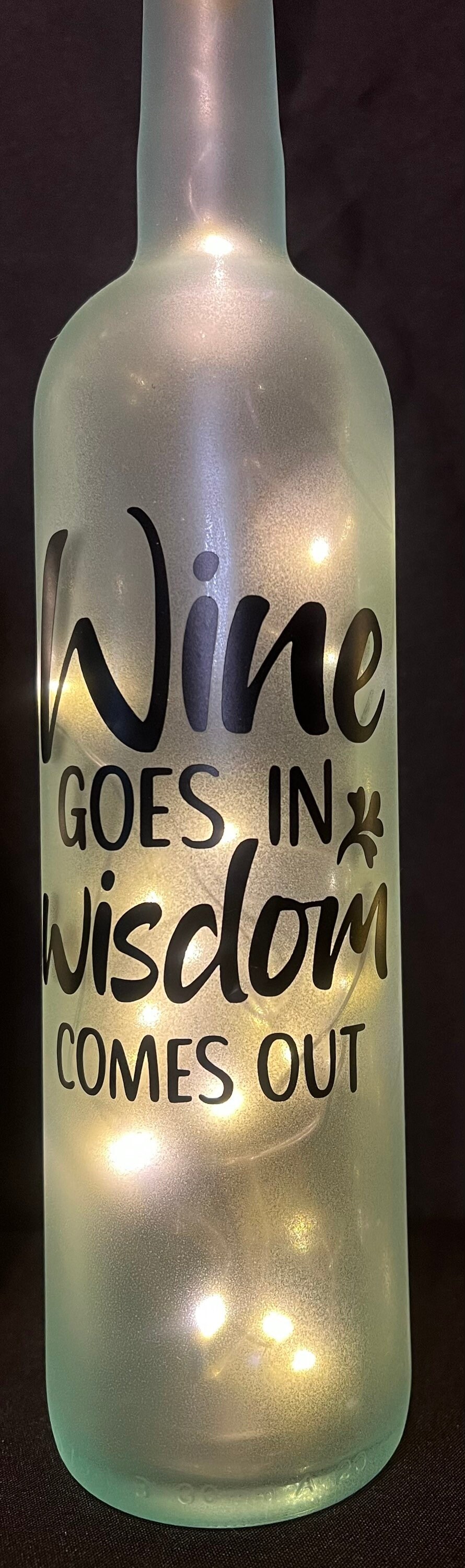 Decorative Wine Bottle With Lights - Etsy