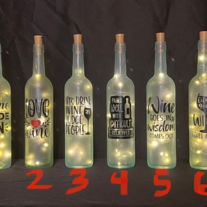 Decorative Wine bottle with lights