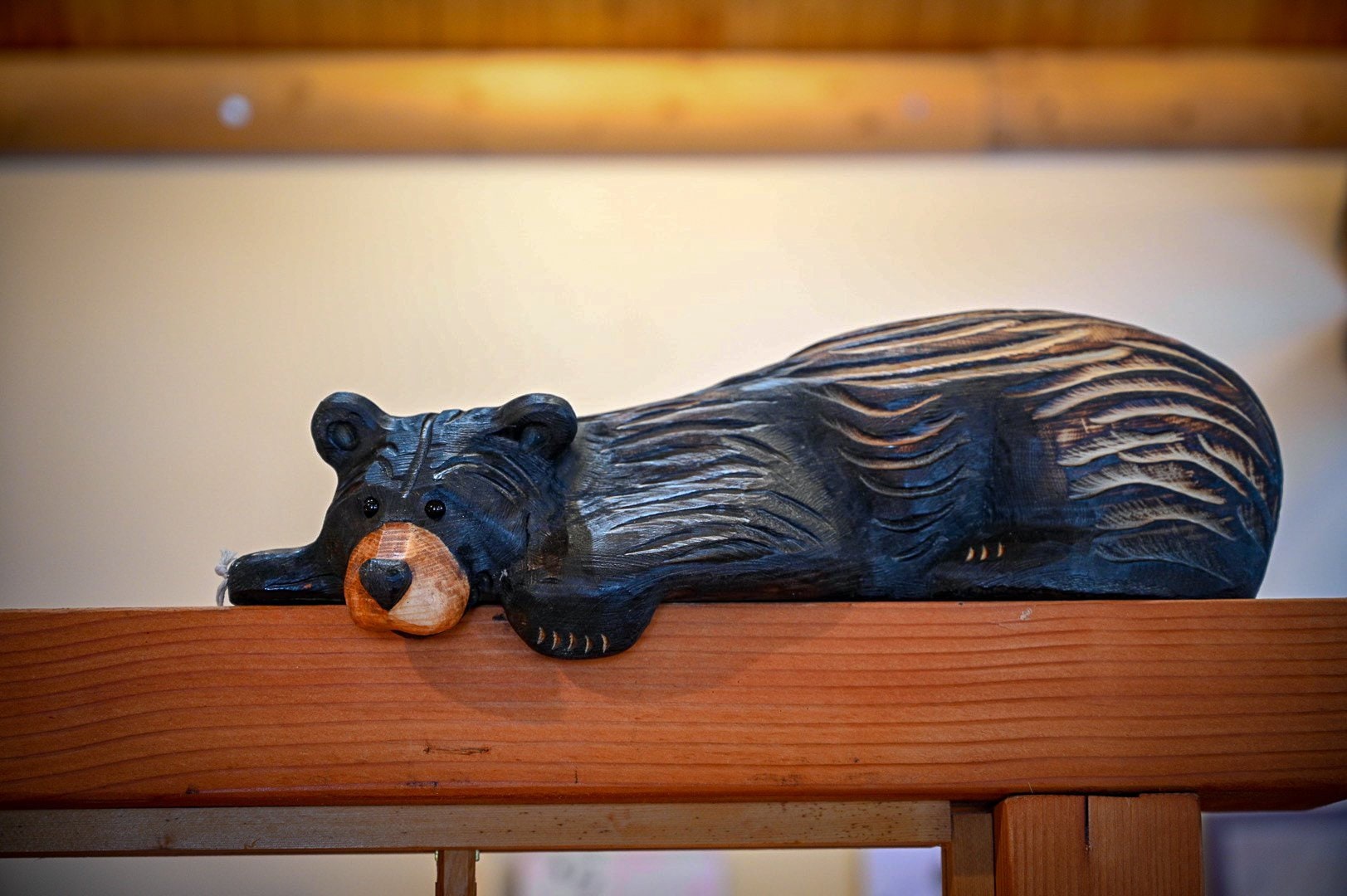 ジェフ・フレミング ビッグスカイ 手彫り木製クマ像彫刻 アンティーク 希少 Carved Jeff Fleming Bears - Etsy
