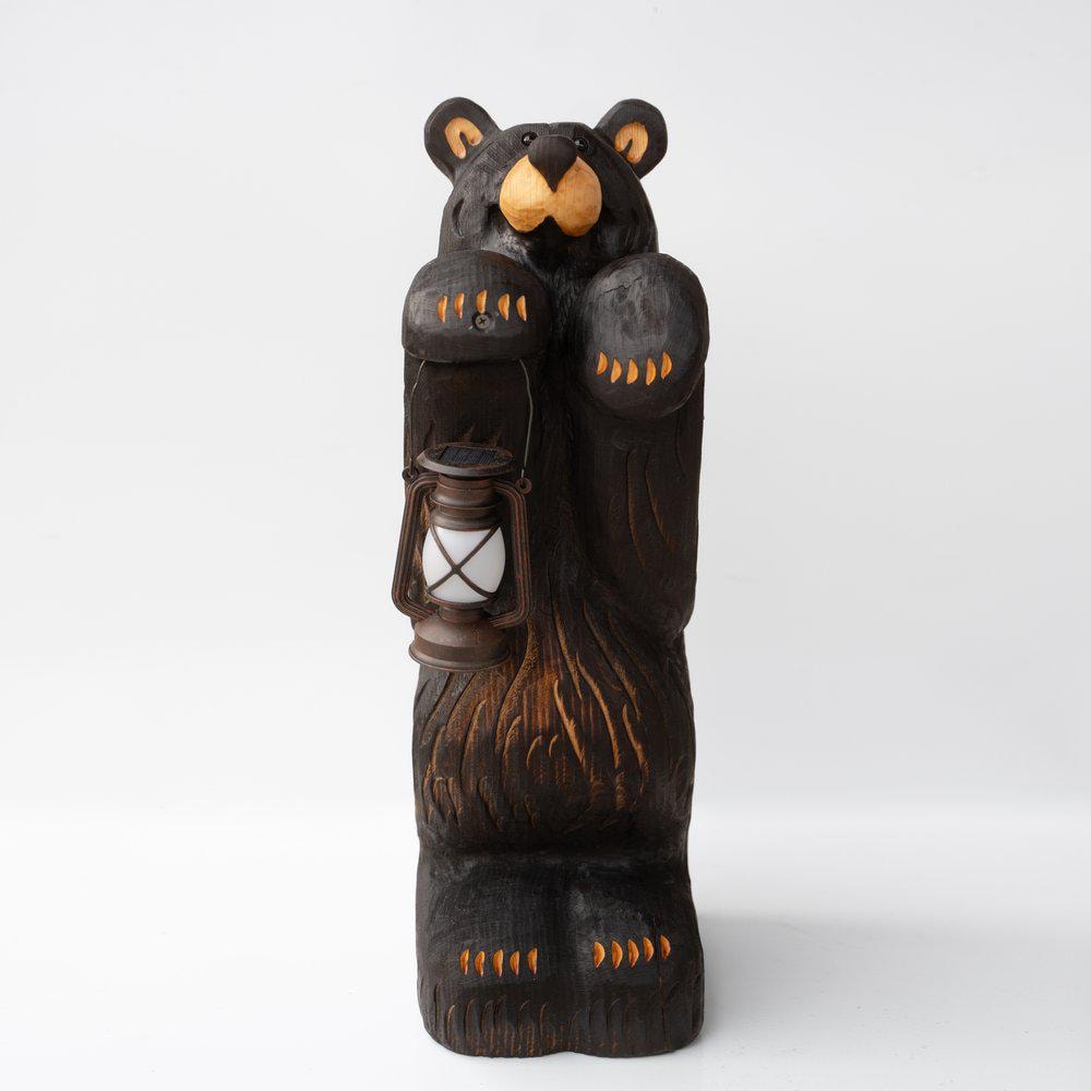 ジェフ・フレミング ビッグスカイ 手彫り木製クマ像彫刻 アンティーク 希少 Carved Jeff Fleming Bears - Etsy