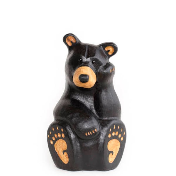 Wood Bear Etsy