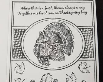Color your own Thanksgiving card