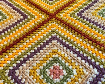 Patrón de crochet para manta cuadrada de abuela Aurelia (patrón PDF)