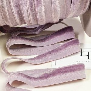 Paars elastisch fluwelen lint op maat gesneden, smal fluwelen lint, fluwelen afwerkingslint cadeaustrik, haarlint fluweel, fluwelen bies, DB1009