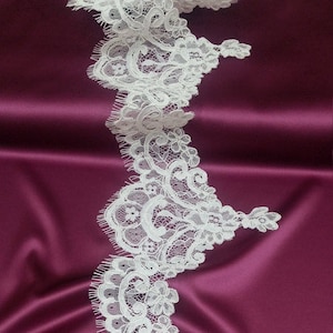 Creme Spitzenborte, Ivory Hochzeits spitze