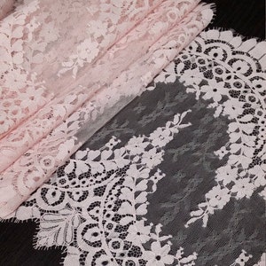 Pizzo rosa, pizzo chantilly, pizzo francese, pizzo da sposa, pizzo da sposa, pizzo smerlato, pizzo ciglia, pizzo floreale, pizzo per lingerie L22822_6