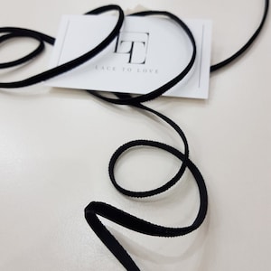 Black velvet ribbon by the yard, narrow velvet ribbon black, velvet fabric ribbon gift bow, hair ribbon velvet, velvet trim ST1011