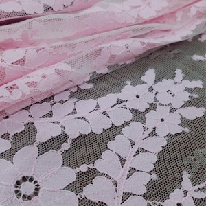 Renda rosa, renda chantilly, renda francesa, renda de noiva, renda de casamento, renda recortada, renda de cílios, renda floral, renda de lingerie L22822_7