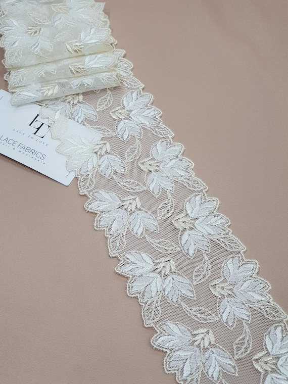 Ivory Lace Trimming by the yard French Lace Alencon Lace | Etsy