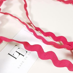 Roze reklint, 2 cm/0,8 inch breed roze jumbo rac-rand, op maat gesneden, ST1062