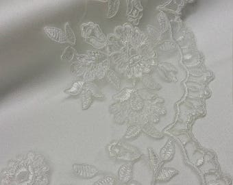 Ivory Lace Trimming by the Yard French Lace Alencon Lace | Etsy UK