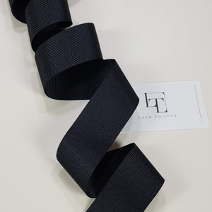 Zwart grosgrainlint grosgrainstrikken, haarstrikbenodigdheden, op maat geknipt, cadeaustrik, haarlint, grosgrainband ST1036