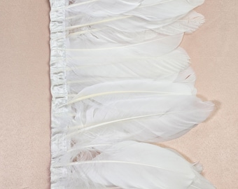 Plumes D'Oies Blanches Courbées 12cm | Plumes Naturelles
