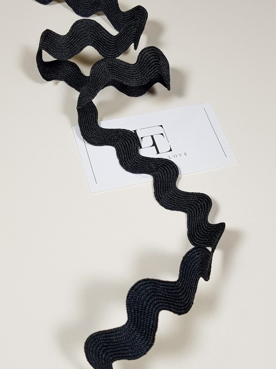 Ric Rac Black - 1 cm Ric Rac Black - 1 cm