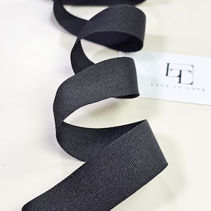 Noeuds gros-grain en ruban gros-grain noir, fournitures pour noeuds pour cheveux, par mètre, noeud cadeau, ruban pour cheveux, bordure gros-grain, V006