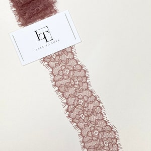 Dentelle rose ancienne Garniture, Dentelle Français, Dentelle Chantilly, Dentelle de mariée, Dentelle de mariage, Dentelle jarretière, Dentelle de robe de soirée, Dentelle de lingerie, LMT3332