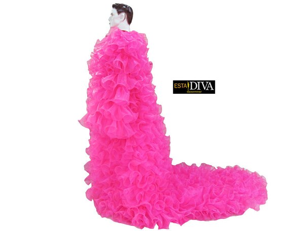 Pink organza shop coat