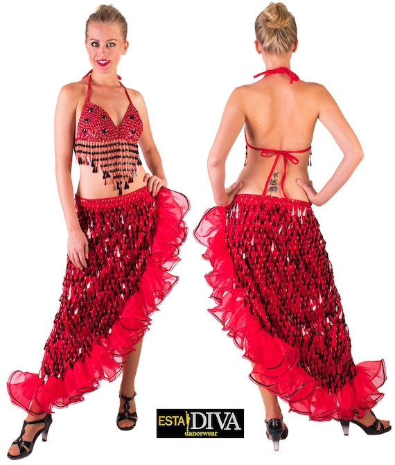 Spanish Dance Dress Vestido Flamenca Latin Outfit Flamenco Costume  Custom-made 