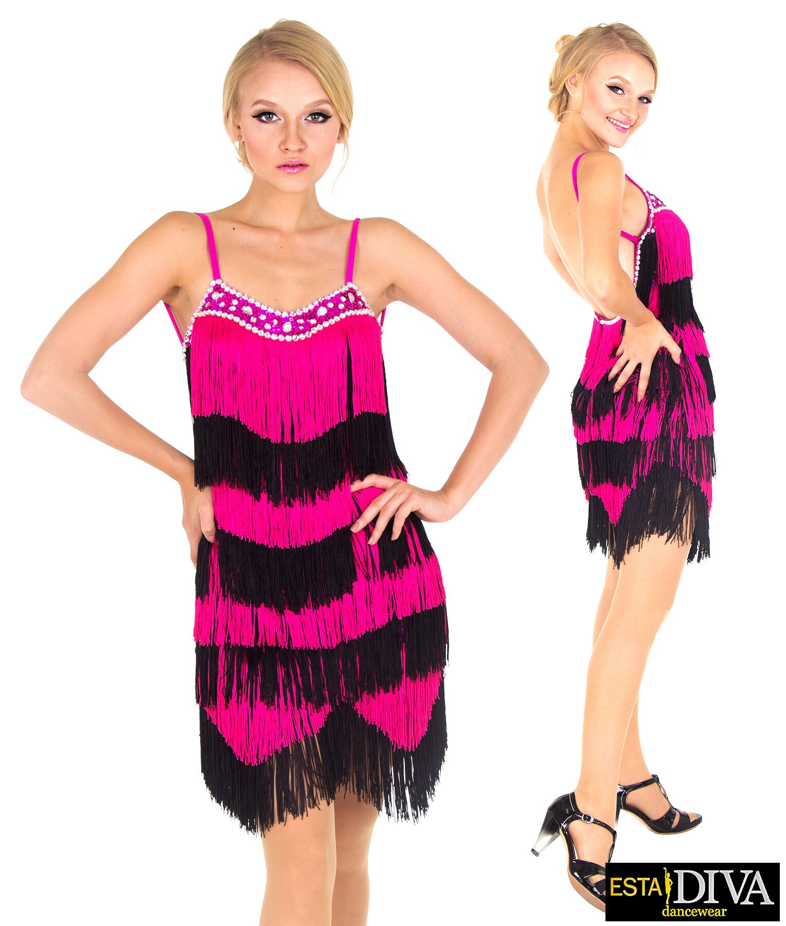 Latin Fringe Dress Galana Tassel Ballroom Outfit Custom-made - Etsy