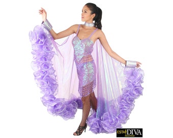 Burlesque Coat Gleam of Glory Cabaret Wing Drag Queen Cabaret Show Outfit su misura