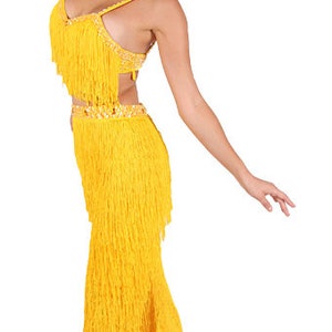 Fringe Pants Outfit Latin Salsa Tassel Trousers Ballroom Costume Custom ...