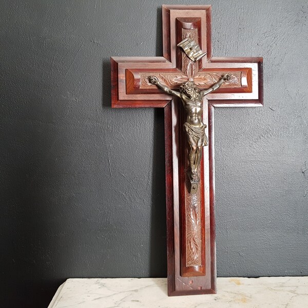 Large Wall Crucifix Etsy