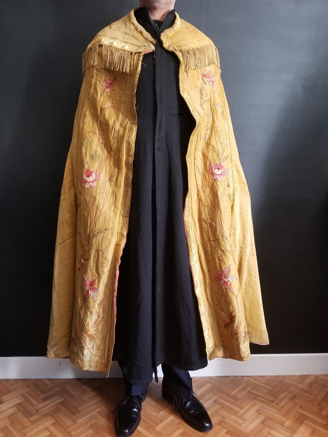 Antique Priest Cloak Cape Cope Mantle Liturgical Vestment Etsy
