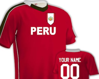 Peru Soccer Jersey Etsy