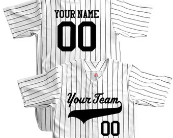 plain pinstripe baseball jersey